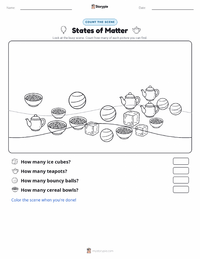 States of Matter printable worksheet preview