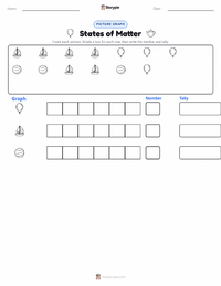 States of Matter printable worksheet preview