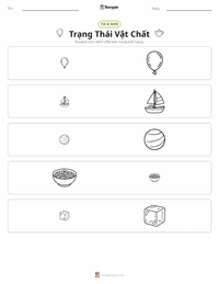 Xem trước tài liệu in sẵn Các trạng thái của vật chất (rắn, lỏng, khí)