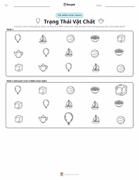 Xem trước tài liệu in sẵn Các trạng thái của vật chất (rắn, lỏng, khí)
