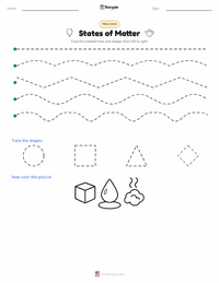 States of Matter printable worksheet preview
