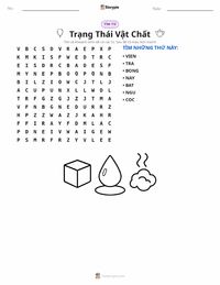 Xem trước tài liệu in sẵn Các trạng thái của vật chất (rắn, lỏng, khí)