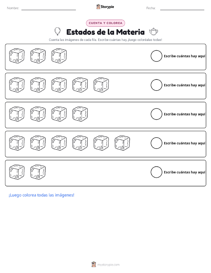 Contar y Colorear