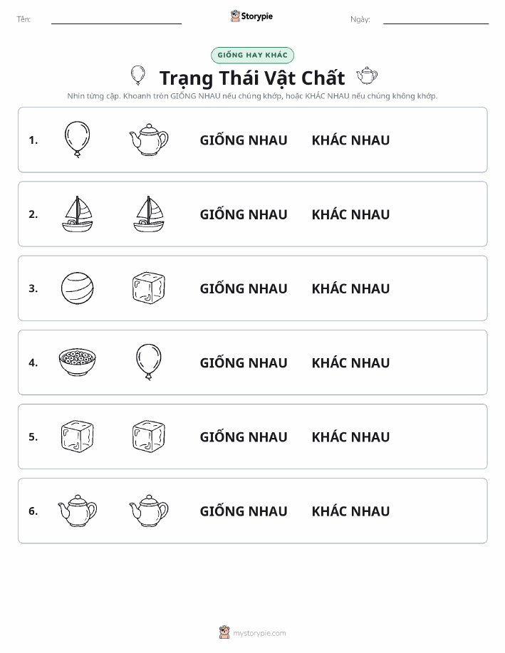 Giống Hay Khác