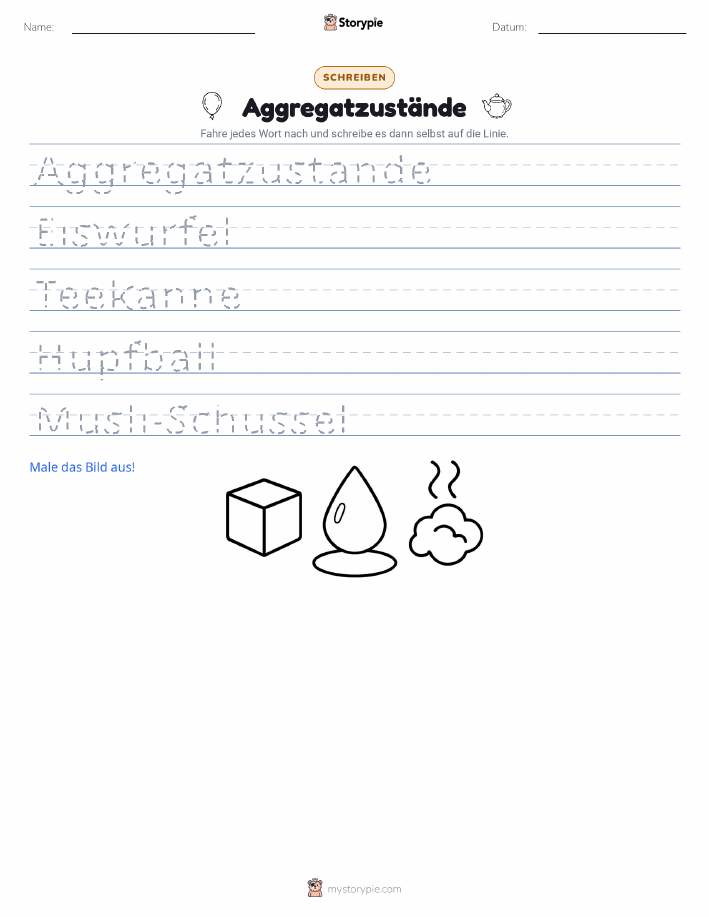 Schreibübung