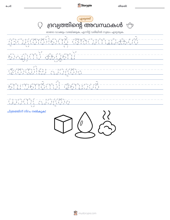 എഴുത്ത് പരിശീലനം