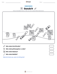 Demokrit druckbare Arbeitsblatt Vorschau