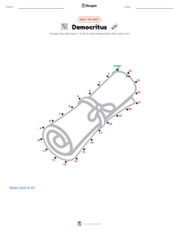 Democritus printable worksheet preview