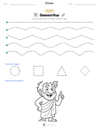 Democritus printable worksheet preview