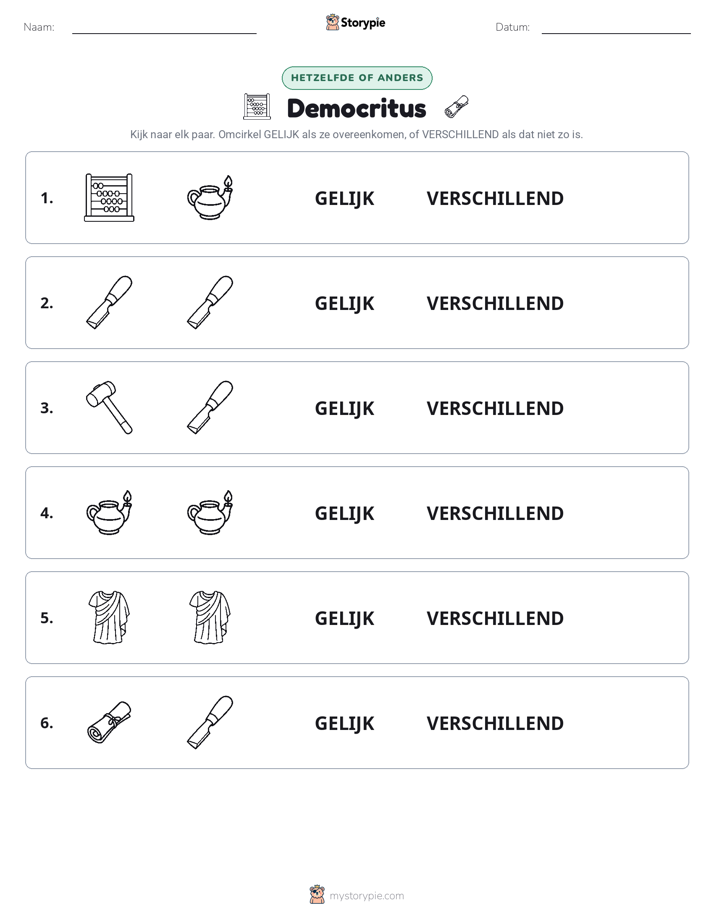 Zelfde of Verschillend