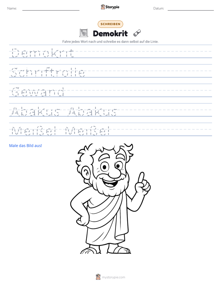 Schreibübung