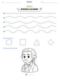 Prabaca lembar kerja cetak Antoine Lavoisier