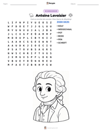 Antoine Lavoisier afdrukbare werkblad voorbeeld