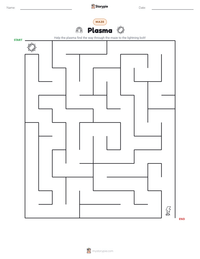 Plasma printable worksheet preview