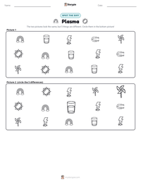 Plasma printable worksheet preview