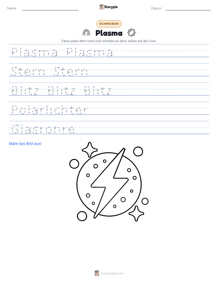 Schreibübung