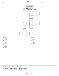 Water printable worksheet preview