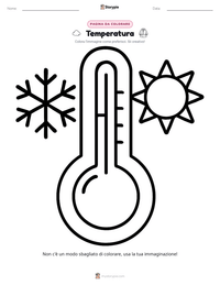 Anteprima della scheda stampabile di Temperatura