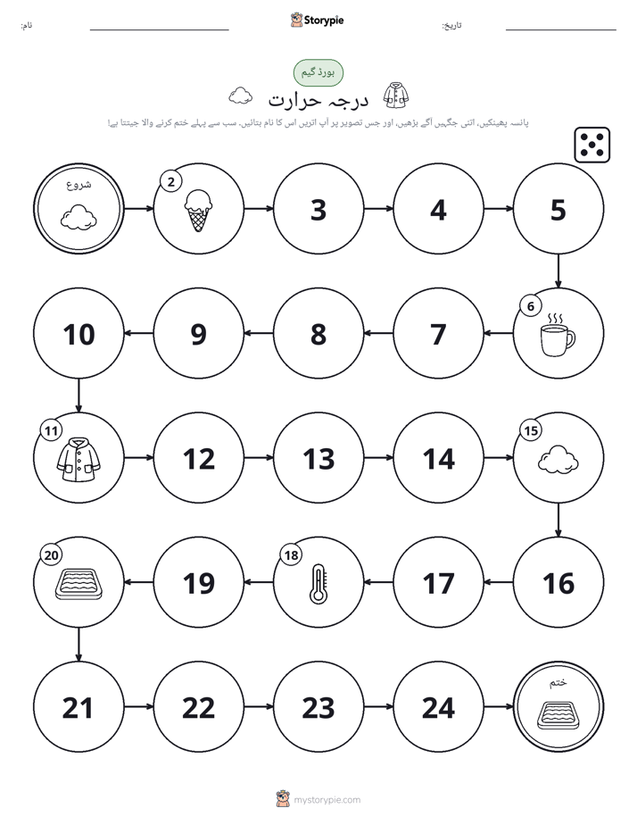 رول اور منتقل کریں کھیل