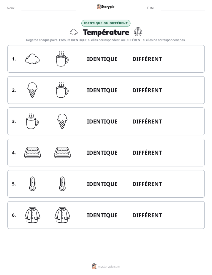 Identique ou Différent