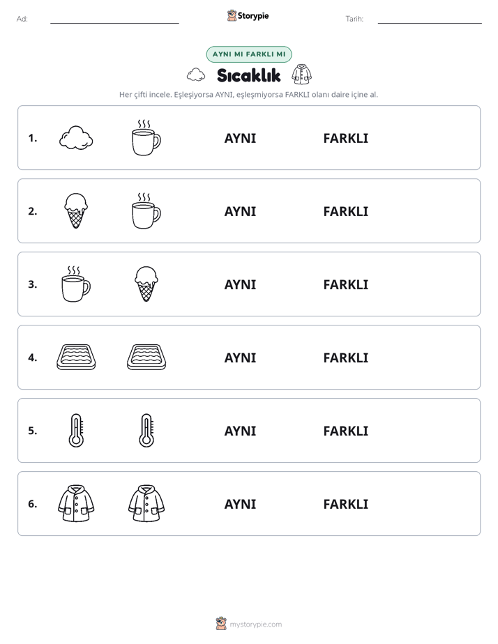 Aynı mı Farklı mı