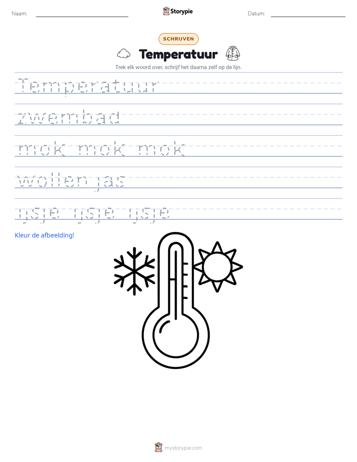 Schrijf Oefening