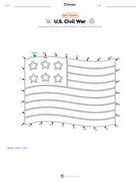 U.S. Civil War printable worksheet preview