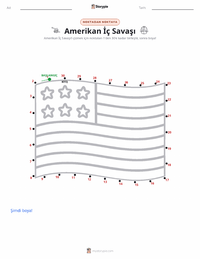 Amerikan İç Savaşı yazdırılabilir çalışma sayfası önizlemesi