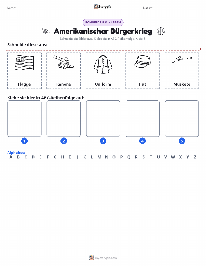 Schneiden & Einfügen Alphabet