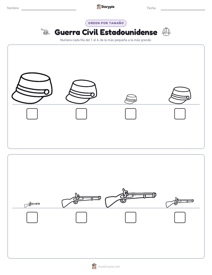 Orden de Tamaños