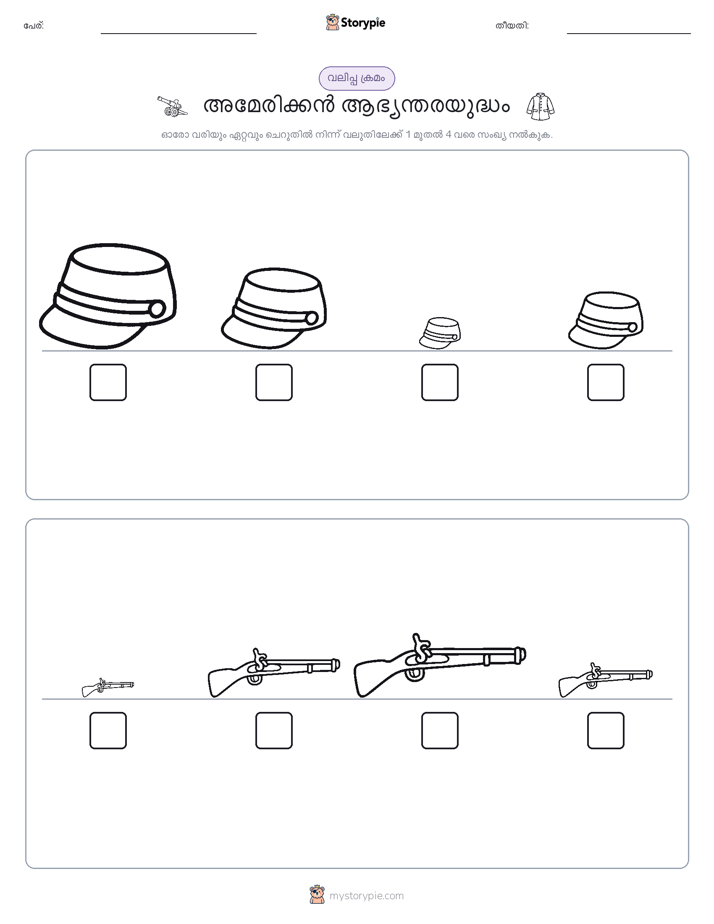 വലുപ്പം ക്രമം