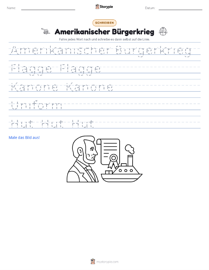 Schreibübung