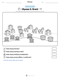 Ulysses S. Grant printable worksheet preview