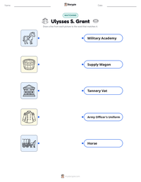 Ulysses S. Grant printable worksheet for kids