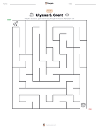 Ulysses S. Grant printable worksheet preview