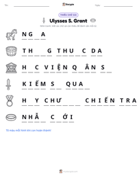 Xem trước tài liệu in sẵn Ulysses S. Grant