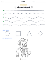 Ulysses S. Grant afdrukbare werkblad voorbeeld