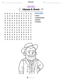 Ulysses S. Grant druckbare Arbeitsblatt Vorschau