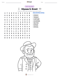 Prévia da folha de atividades imprimível Ulysses S. Grant