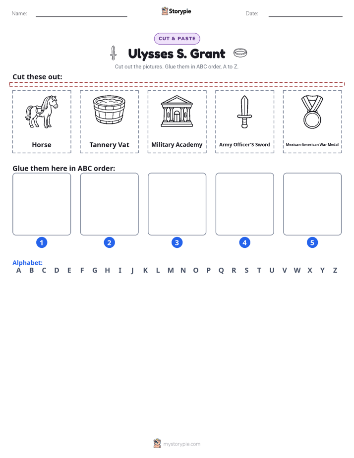 Cut & Paste Alphabet