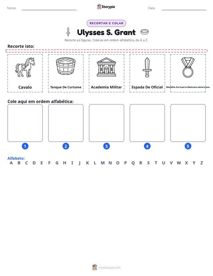 Recortar & Colar Alfabeto