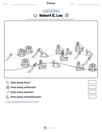 Robert E. Lee printable worksheet preview