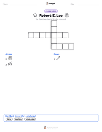 Robert E. Lee printable worksheet preview