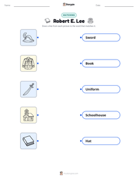 Robert E. Lee printable worksheet for kids