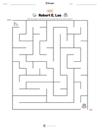 Robert E. Lee printable worksheet preview