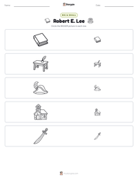 Robert E. Lee printable worksheet preview