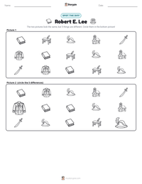 Robert E. Lee printable worksheet preview