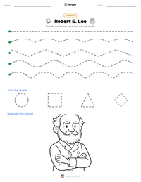 Robert E. Lee printable worksheet preview