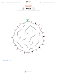 Atom printable worksheet preview