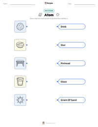 Atom printable worksheet preview